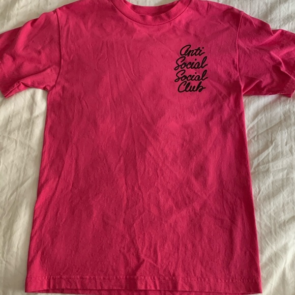 Anti Social Social Club tshirt in pink - Picture 1 of 2